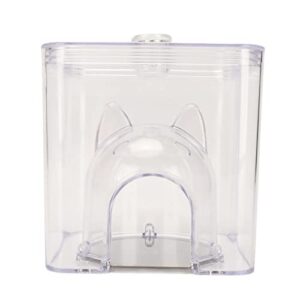 vingvo summer cool hamster, effective cooling hamster hideout high compact transparent ps hollow design for small animals for home