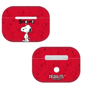 head case designs officially licensed peanuts snoopy character fun vinyl sticker skin decal cover compatible with apple airpods pro