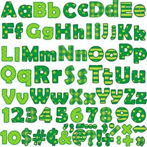 260pcs letters combo pack set st. patrick’s day classroom decorations alphabet letters numbers bulletin board block accents cutouts for students kids