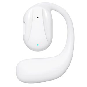 qingbizhin bluetooth earhook headphones open bone conduction wireless bluetooth 5.2 ultralight business headphones with microphone suitable for business office driving coupon organizer (white, b)
