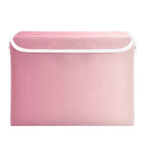 innewgogo pink gradient storage bins with lids for organizing organizer containers with handles oxford cloth storage cube box for clothes
