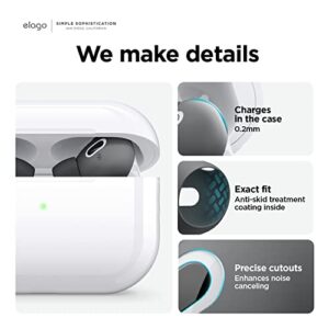 elago [6 Pairs] Compatible with AirPods Pro 2 Ear Tips with Earbuds Cover, Compatible with Apple AirPods Pro 2nd Generation [3 Sizes: Large + Medium + Small] [US Patent Registered] (Dark Grey)