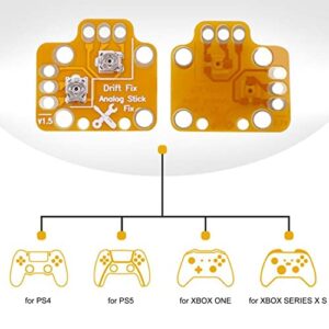 Game Controller Drift Repair Board, 10Pcs 3D Thumb Stick Drift Fix Mod, Compatible with for PS4 for PS5 for Xbox ONE for Xbox S X Analog Stick Drift Fix Mod Reset