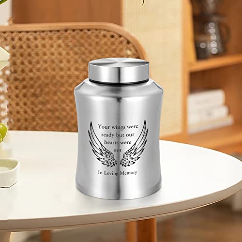 Urns for Ashes Decorative Urns for Adult Human Ashes Large Stainless Steel Cremation Urns for Human Ashes Up to 220 lbs