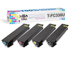 made in usa toner replacement for toshiba t-fc330 (tfc330), e-studio 330ac,400ac (cmyk)