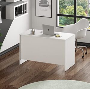 fineboard, white made in usa 47" inch home office desk computer writing table, 47 inch