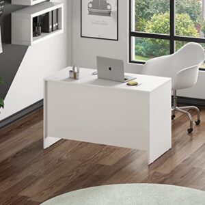 Fineboard, White Made in USA 47" Inch Home Office Desk Computer Writing Table, 47 Inch