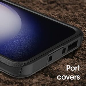 OtterBox Galaxy S23 Commuter Series Case - BLACK, slim & tough, pocket-friendly, with port protection