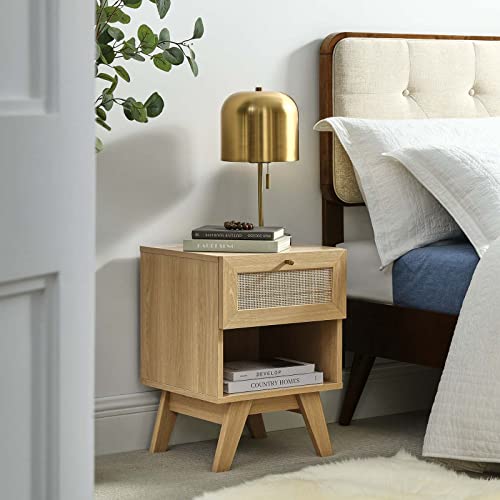 Modway Soma Nightstands, Oak, 15.5 x 15.5 x 21.5