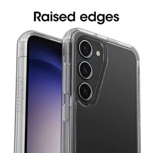 OtterBox Galaxy S23 Symmetry Series Case - CLEAR, ultra-sleek, wireless charging compatible, raised edges protect camera & screen