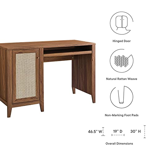 Modway Soma Desk, Walnut, 47"