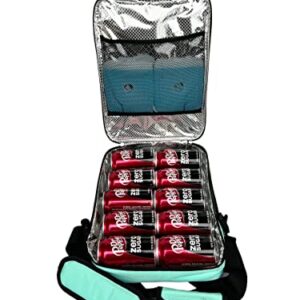 Ultra Slim Cooler | Beach Cooler |Beer Cooler | Pack and Go | Holds 10 Cans | Durable Exterior | Thick Insulation | Paddle Board Cooler | Hiking Cooler | Poolside Cooler | Kayak Cooler