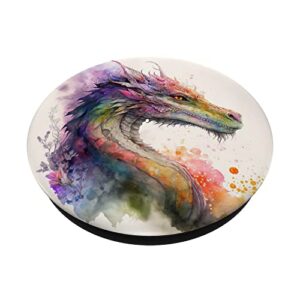 Watercolor Dragon PopSockets Swappable PopGrip