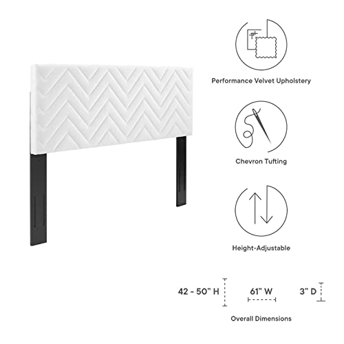 Modway Chevron Adjustable, Twin, White