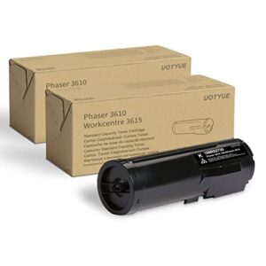 phaser 3610/workcentre 3615 black standard capacity toner cartridge 106r02720 - uoty compatible 2 pack 106r02720 toner replacement for xerox workcentre 3615 3615dn 3615dnw docuprint p455dw printer
