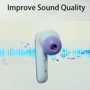 Luckvan Memory Foam Tips for Soundcore Ear Tips Replacement Earbuds Tips for Anker Soundcore Life P3 P2 A1 A2 NC LMS Purple