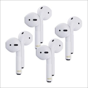 waveblock classic, 4 pair earprotect sticker for airpods classic 1st generation, harm blocker for airpods, 5g shield reduction, fits in case, tested in fcc certified lab