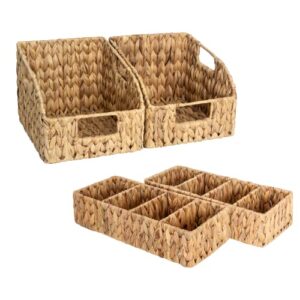 storageworks water hyacinth wicker baskets