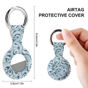 Octopus Pattern Funny Silicone Case for Airtags with Keychain Protective Cover Air Tag Holder Accessories