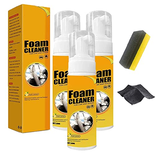 Multi-Purpose Foam Cleaner, Multi-Purpose Foam Cleaner, All-Purpose Household Cleaners For Kitchen, Bathroom, Car (30ML,3PCS)