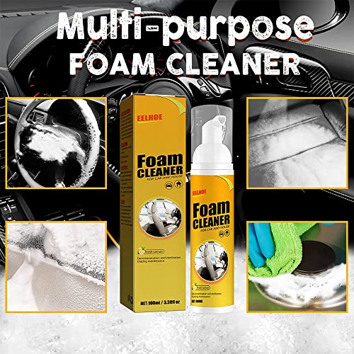 Multi-Purpose Foam Cleaner, Multi-Purpose Foam Cleaner, All-Purpose Household Cleaners For Kitchen, Bathroom, Car (30ML,3PCS)