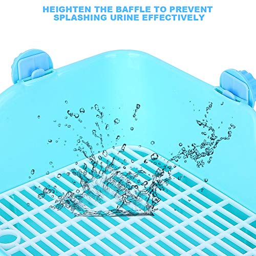 LIZEALUCKY Rabbit Litter Box Toilet, Plastic Square Cage Box Potty Trainer Corner Litter Bedding Box Pet Pan for Small Animals, Rabbits, Guinea Pigs, Chinchilla, Ferret, Galesaur, 11 x 8.7 x 5.9 in