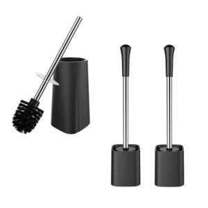 setsail toilet bowl brush and holder compact size toilet brushes for bathroom with holder & setsail toilet bowl brush and holder, 2 pack compact size toilet brushes for bathroom with holder