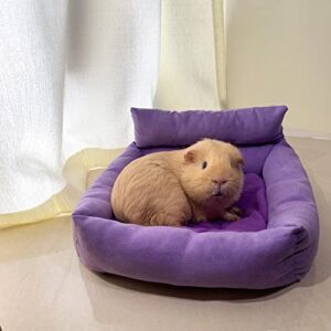 Guinea Pig Beds Mat for Sleep,Small Animal Bed Set for Guinea Pig Ferret Chinchilla Cage Accessories Toys Sleeping Bed Needs Bedding