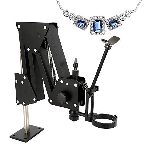 Micro Jewelry Inlaid Stand, Jewelry Microscope & Spring Bracket, Multi-Directional Micro Inlaid Mirror Stereo Zoom Microscope, Micro Inlaid Microscope Micro-Setting Jewelry Tool, for Jewelry Making