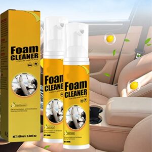 wuwuhen Magic Foam Cleaner for Car, Car Multi Purpose Foam Cleaner, Foam Cleaner for Car, Multi Purpose Foam Cleaner, Eelhoe Foam Cleaner (2pcs,100ml)