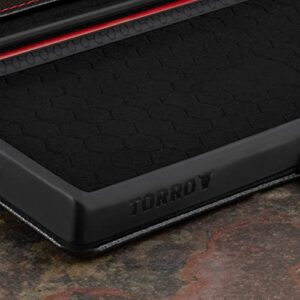 TORRO Case Compatible with Samsung Galaxy S23 Ultra 5G – Premium Leather Wallet Case with Kickstand and Card Slots (Black)