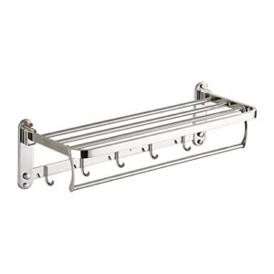 metal storage shelves wall mounted with hooks durable stable towel bar organizer stand holder for dormitory household bathroom hotel kitchen, s