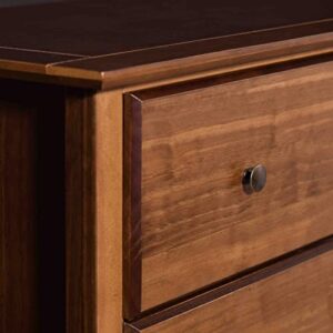 Grain Wood Furniture Shaker 5-Drawer Chest, Walnut