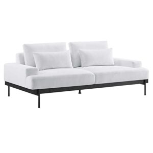 modway proximity sofas, white