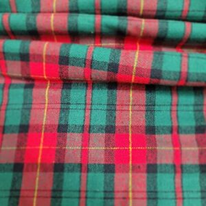 Newcastle Fabrics Yarn Dyed Flannel, Hunter/Wine