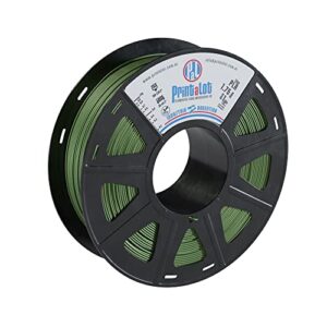 printalot pla 3d printer filament, dimensional accuracy +/- 0.03 mm, 1 kg spool, 1.75 mm, military green