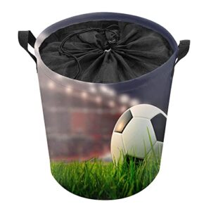 KURISOE soccer Laundry Hamper Boys Sport Theme Laundry Hamper Football Game Organizer Basket for Girl Bedroom, Bathroom, Dorm