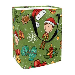 christmas boy gifts print collapsible laundry hamper, 60l waterproof laundry baskets washing bin clothes toys storage for dorm bathroom bedroom