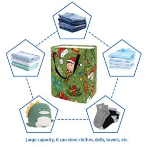 Christmas Boy Gifts Print Collapsible Laundry Hamper, 60L Waterproof Laundry Baskets Washing Bin Clothes Toys Storage for Dorm Bathroom Bedroom