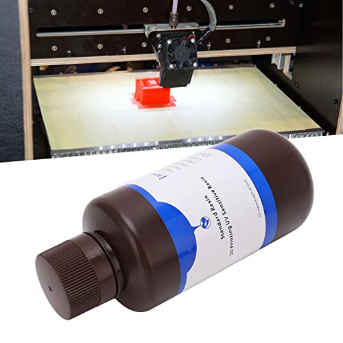 Kadimendium 3D Printer Resin LCD DLP Photopolymer Resin UV Curing High Hardness Toughness Low Shrinkage 500g for LCD 3D Printing(Red)