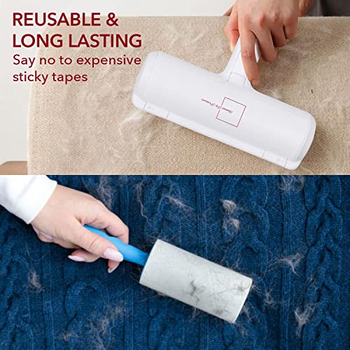 Pet Hair Remover | Cat & Dog Hair Remover for Furniture, Couch, Clothes, Carpet, Car | Portable Pet Hair Remover for Car Seats, Bedding | Reusable Lint Rollers for Pet Hair | Dog Fur Remover Tool