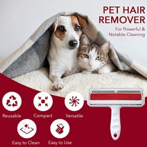 Pet Hair Remover | Cat & Dog Hair Remover for Furniture, Couch, Clothes, Carpet, Car | Portable Pet Hair Remover for Car Seats, Bedding | Reusable Lint Rollers for Pet Hair | Dog Fur Remover Tool