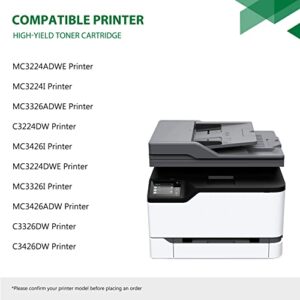 C3224 C320020 Cyan Toner Cartridge Replacement for Lexmark C320020 Cyan Works with MC3224adwe (40N9050) MC3224i (40N9640) C3224dw (40N9000) MC3224dwe (40N9040) Printer Ink (High Yield, 1 Cyan )