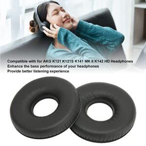 2Pcs Replacement Ear Pads Cushions Memory Foam Leather Headphones Earpads Cover for AKG K121 K121S K141 MK II K142 HD