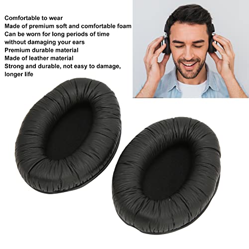 2Pcs Replacement Ear Pads Cushions Memory Foam and Protein Leather Headphones Earpads Cover for Sennheiser HD280 Pro HD380 Pro