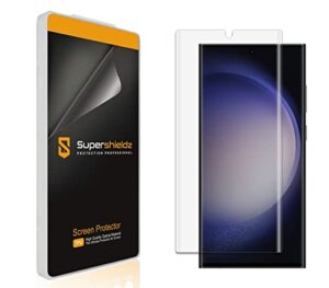 supershieldz (2 pack) designed for samsung (galaxy s23 ultra 5g) screen protector, high definition clear shield (tpu)