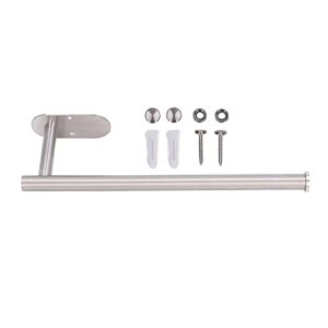 Paper Towel Holder, Paper Towels Roll, Stainless Steel Cling Film Rack, Cling Film Bracket Wall Mounted, for Kitchen Bathroom, Silver