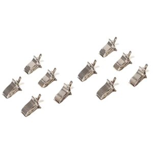 10 pcs birds fixed stainless holders- clip treat accessories steel fork small animal silver parrot holder cockatoo cuttlebone budgie holding fruit clips bird parakeet metal