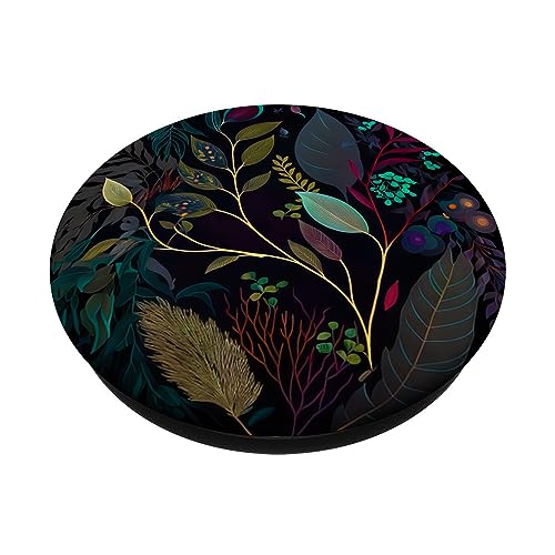 Floral Boho Foliage Flower Flora Nature Vegetation Flowery PopSockets Standard PopGrip