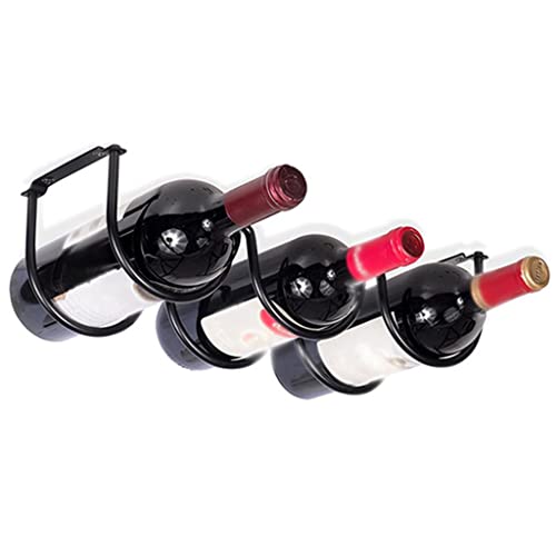 DLOETT 1 Pack Wine Bottle Rack Iron Rack Display Shelf Under Cabinet Dining Room Home Storage